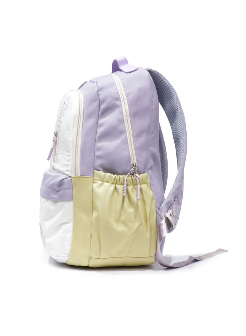 ALL STAR casual unisex school backpack made of high quality nylon purple - Image 3