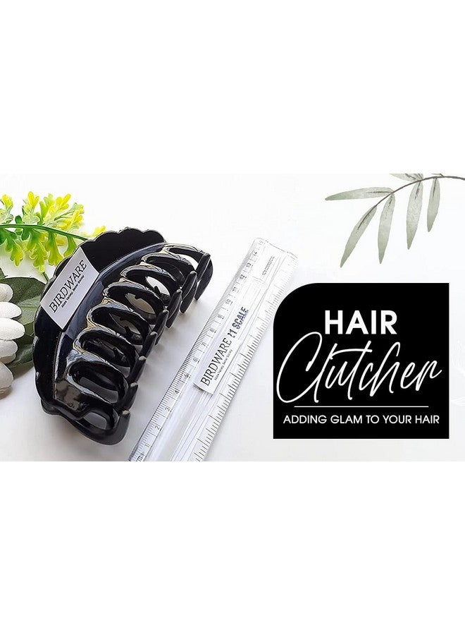 BIRDWARE Hair Clutcher Claw Clip Stone Butterfly Clips Hair Clips For Women & Girls (Pack Of 4 Bigsize Multi Color Acrylic Material) - Image 4