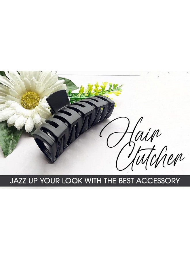 BIRDWARE Hair Clutcher Claw Clip Stone Butterfly Clips Hair Clips For Women & Girls (Pack Of 4 Bigsize Multi Color Acrylic Material) - Image 2