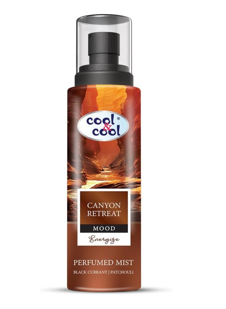 Cool & Cool Perfumed Mist Canyon Retreat 250ML – Black Currant & Patchouli,Energizing Body Mist for Men & Women - Image 1
