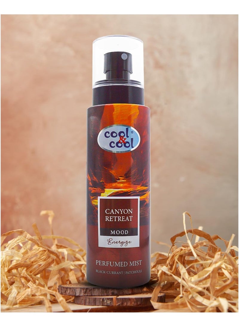 Cool & Cool Perfumed Mist Canyon Retreat 250ML – Black Currant & Patchouli,Energizing Body Mist for Men & Women - Image 2