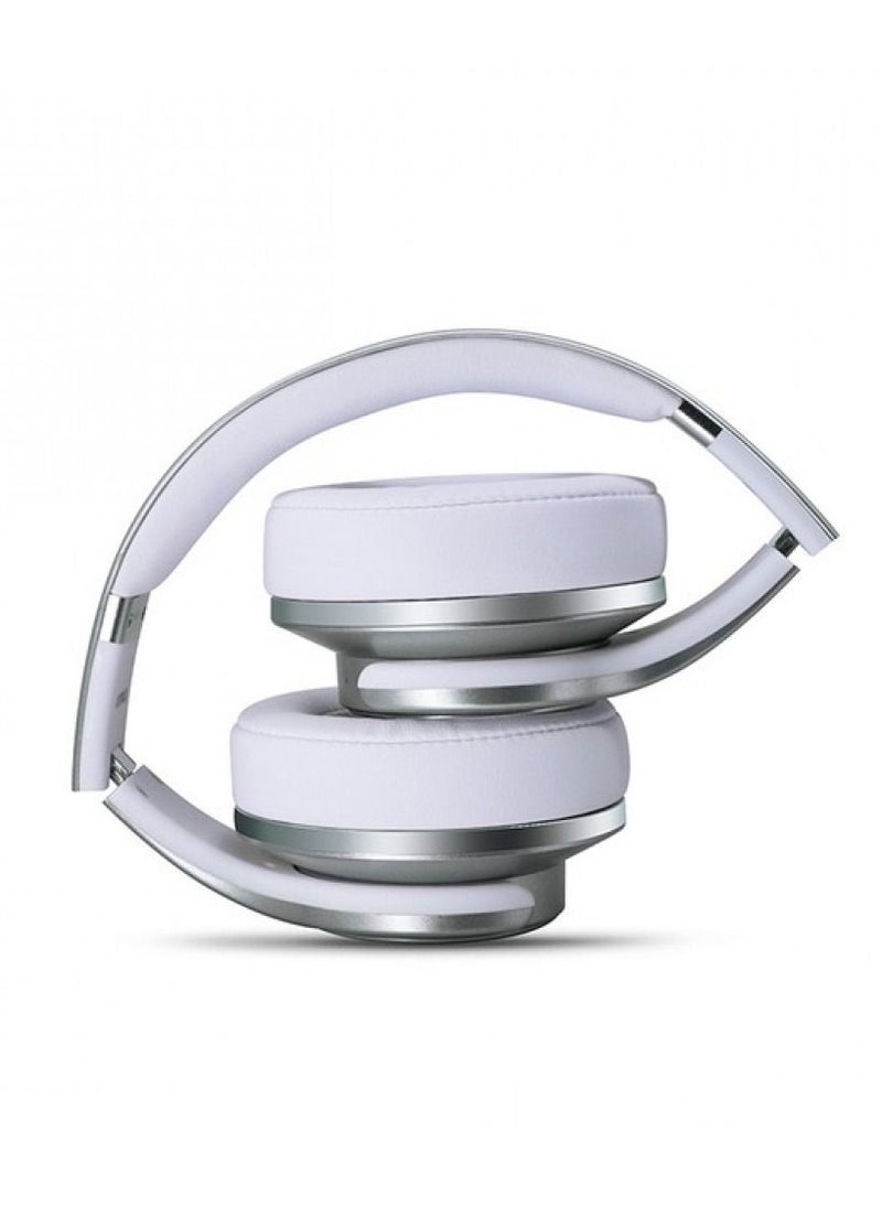 Wireless Bluetooth Headset with 2-in-1 Speaker Allows Taking Calls On The Go And Long Lasting Battery In An Elegant Design Over The Ear by Bastec Series 6 - Grey Color