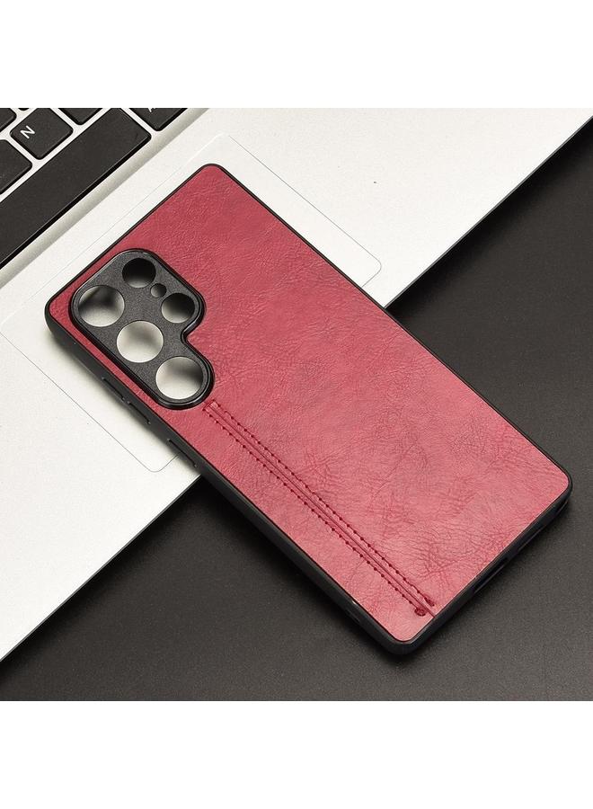 S-TOP Case For Samsung Galaxy S25 Ultra 5G Cow Pattern Sewing Back Cover Phone Case - Image 2