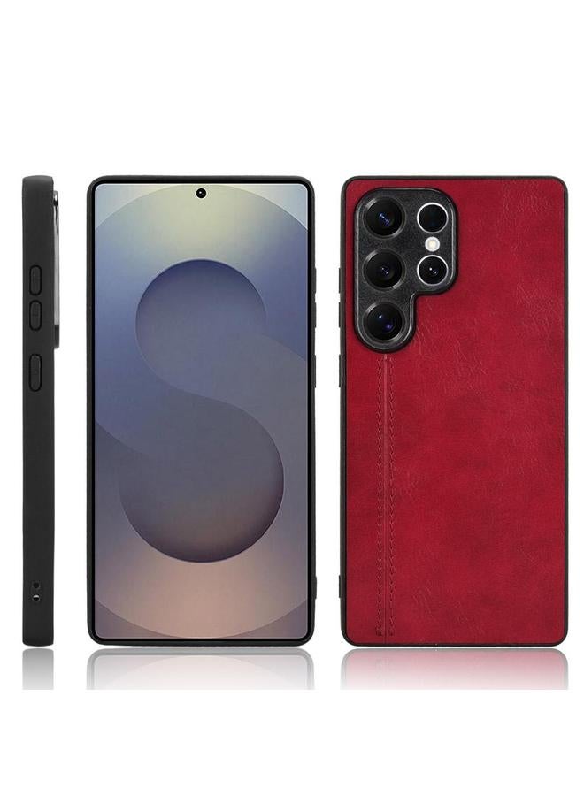 S-TOP Case For Samsung Galaxy S25 Ultra 5G Cow Pattern Sewing Back Cover Phone Case - Image 1