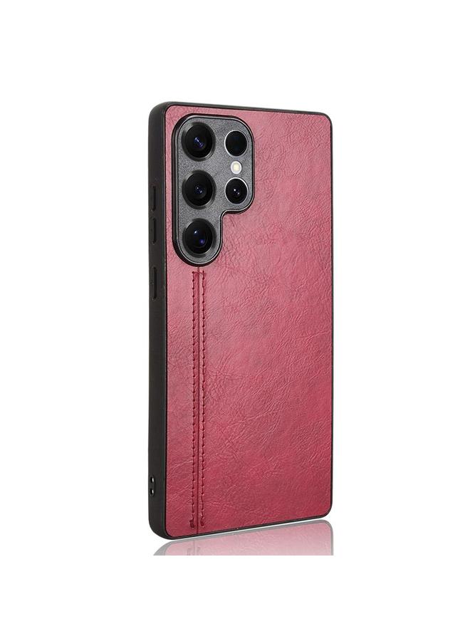 S-TOP Case For Samsung Galaxy S25 Ultra 5G Cow Pattern Sewing Back Cover Phone Case - Image 3