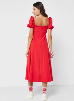 Ginger Square Neck Tie Up Dress  - Image 2