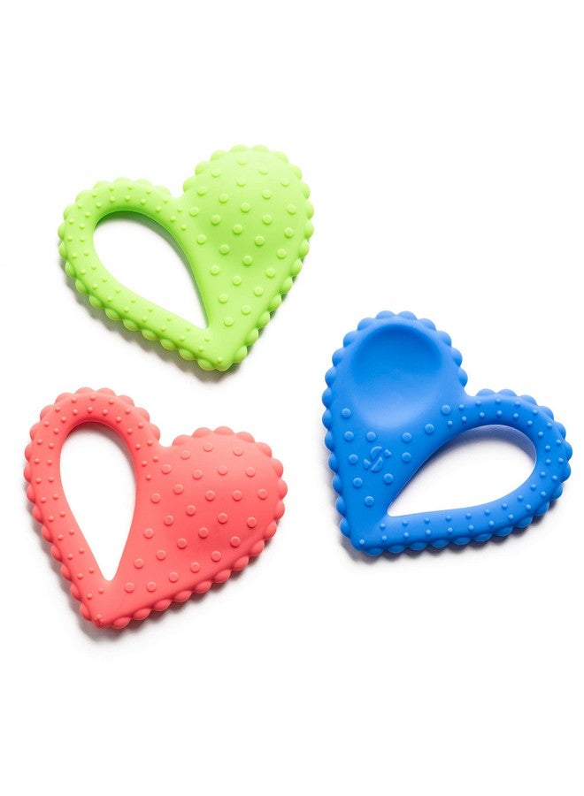 Special Supplies Teether Heart Spoon Oral Motor Therapy Tools Textured Stimulation And Sensory Input Treatment For Babies And Toddlers Bpa Free Silicone Dual Use Spoon Plus Teether - Image 1