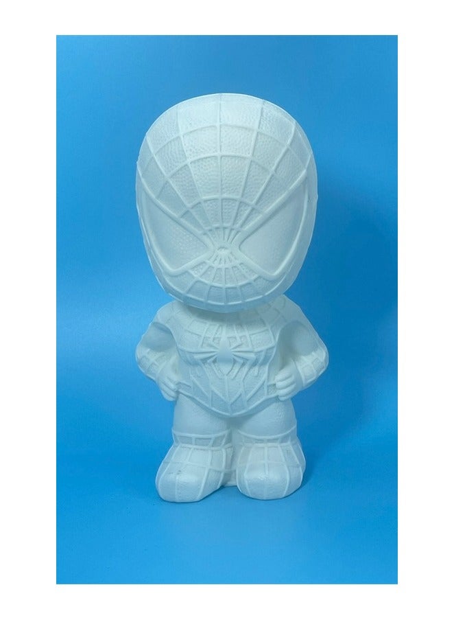 أعمال يدوية يدوية، عنكبوت بطل سائل، 20 سم، دب ملون، طلاء عشوائي، هدية عيد ميلاد إبداعية من صنعك، زخارف فنية، تماثيل ألعاب عصرية مرسومة يدويًا