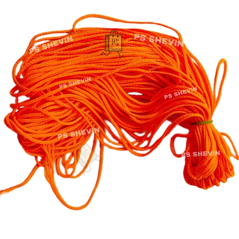 Orange 100% Silk Hanumanji Sinduri Dhaga, 26 Meters Religious Orange Thread - Anant Dhaga - 100% Silk Moltadu Najar Surksha for Boys, Girls -VR#46
