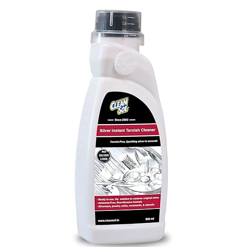 Cleansol Silver Dip Cleaner Liquid – 500 ml | Instant Silver Cleaner & Tarnish Remover for Pooja Items, Utensils & Jewellery | Silver Shine Cleaning Liquid for Silverware & Ornaments - Image 2