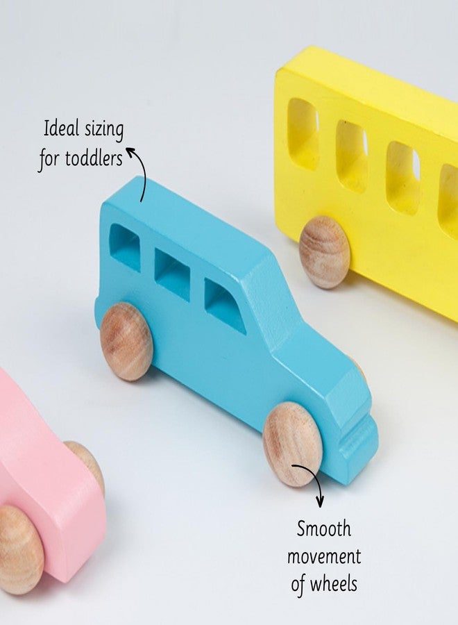 Ariro Wooden Jeep for Toddlers and Infants | Push Wooden Vehicle Toy | 6M-3Y | Helps Child in Grip Strength, Hand-Eye Coordination - Image 5