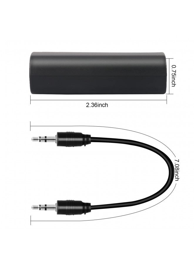 Rngeo 2 Packs Ground Loop Noise Isolator for Car Audio/Home Stereo System, Ground Loop Isolator with 3.5mm Audio Cable - Image 1
