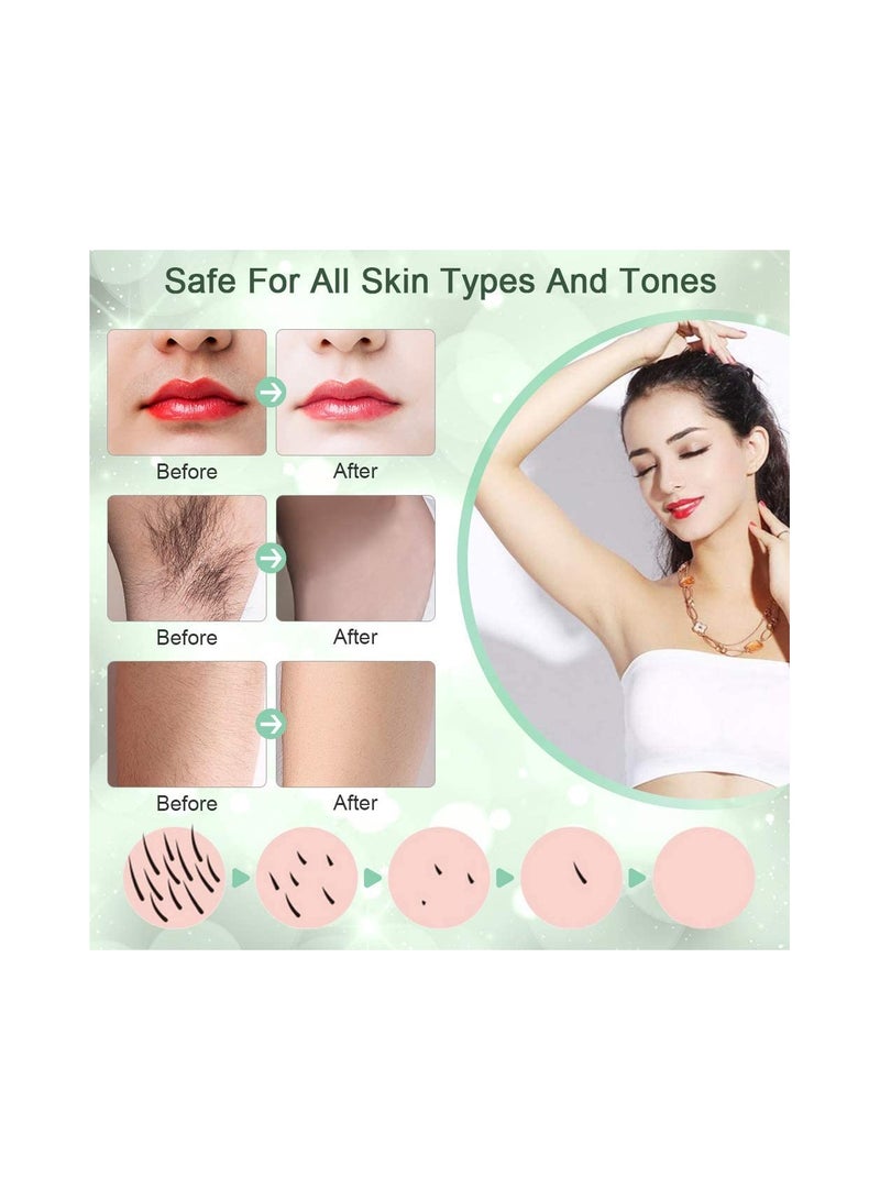 SYOSI Hair Remover for Women, Electric Lady Shaver Flawless Bikini Trimmer Women, Painless Hair Remover, Waterproof Ladies Electric, Portable, Skin Friendly, Peach Fuzz, Facial Hair, Lip, Chin - Image 2