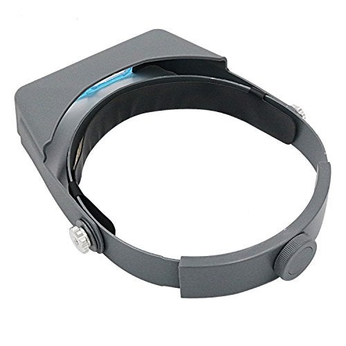 PHYHOO Headband Magnifier Binocular Magnifying Glass Jewelry Magnifiers Head-mounted Double Lens Reading Jewelers Tools Head Wearing 4 Magnifications - Image 3