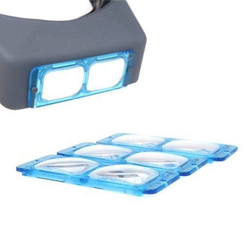 PHYHOO Headband Magnifier Binocular Magnifying Glass Jewelry Magnifiers Head-mounted Double Lens Reading Jewelers Tools Head Wearing 4 Magnifications - Image 4