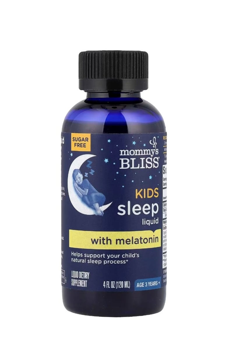 Mommy's Bliss Children's Sleep Liquid Melatonin For Children 3 Years and Up Natural Grape 4 fl oz (120 ml) - Image 2