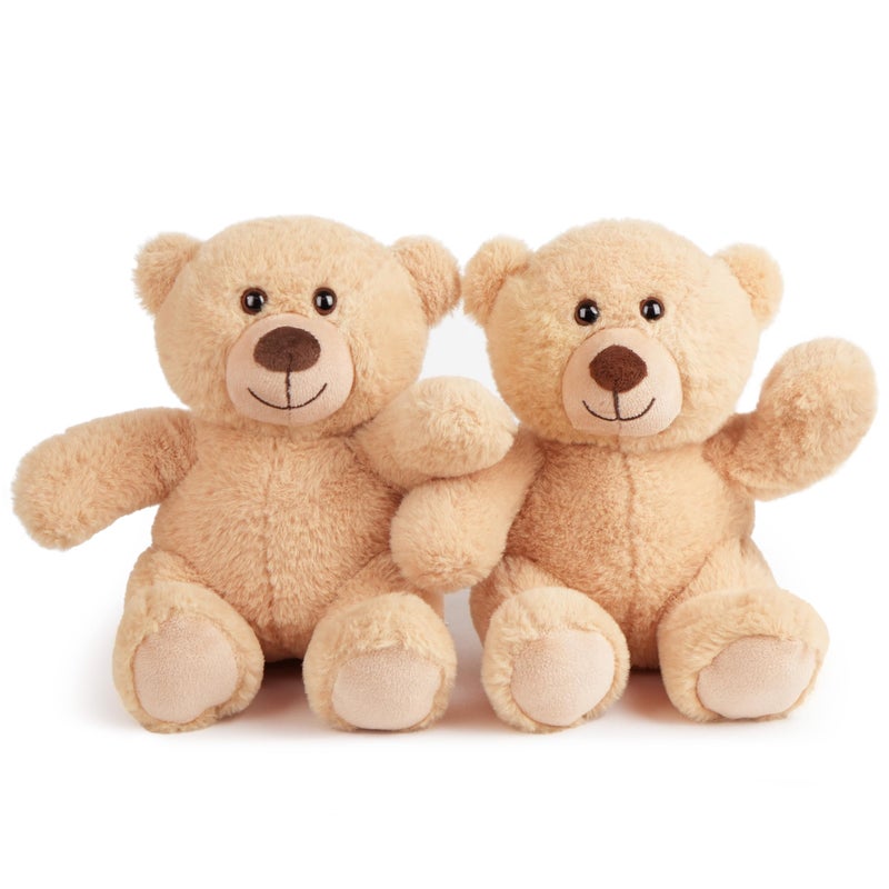 BenBen Teddy Bear Stuffed Animals, 8 inch Teddy Bear Bulk, 2 Pack Baby Bear Plush Toy for Baby Shower Easter Decoration, Gift for Boys Girls, Girlfriend, Birthday, Anniversary - Image 1