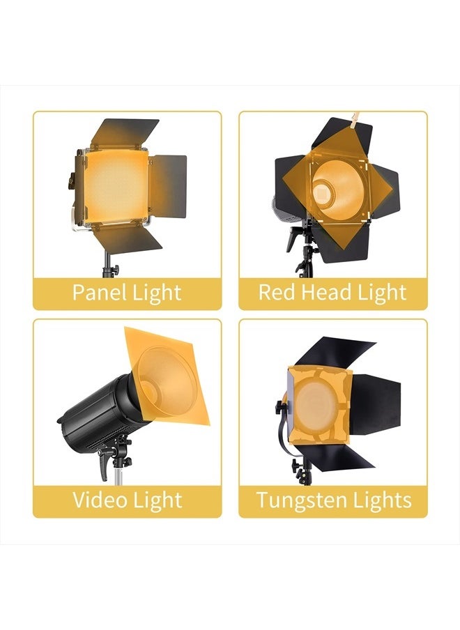 Meking - 16x20 inches Lighting Gels CTO Photo Lights Gel Filters Transparent Color Correction Light Sheets for Photography Red Head Strobe Flashlight (Orange) - Image 1