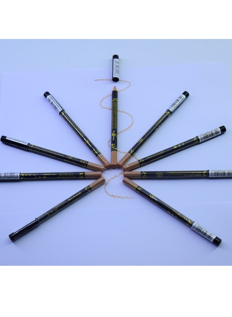 Maxdona 9 Pieces Eye Pencil Beige Melon Number 303 - Image 1