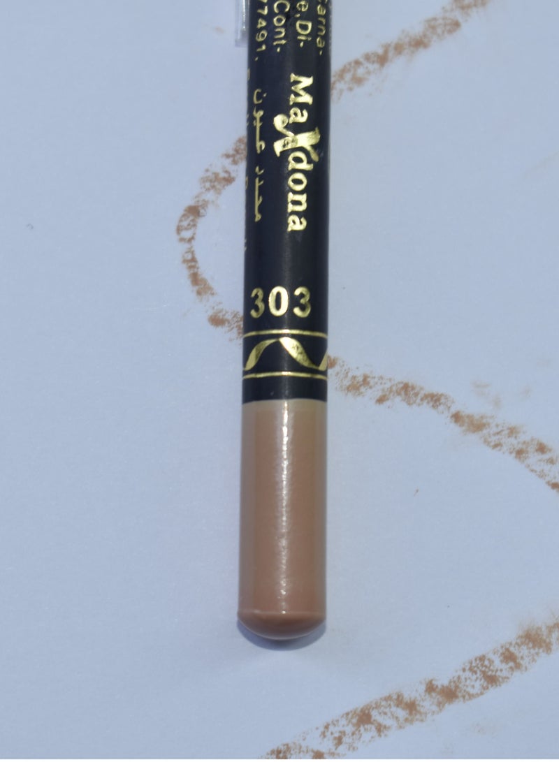 Maxdona 9 Pieces Eye Pencil Beige Melon Number 303 - Image 4