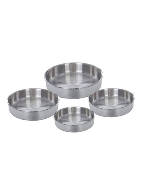 Al-Ahram Oven Trays Set 4×1 Silver TSKH016