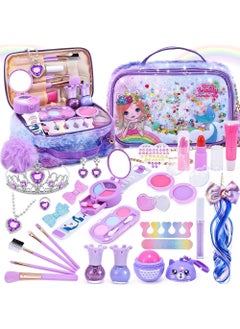 EzzySo Kids Makeup Kit for Girls, Unicorn Makeup Set, Real Washable ...