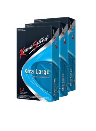 Kamasutra Extra Large Condoms 12- Piece, Pack of 3 - pzsku/Z90D3668C3CBA06D2D903Z/45/_/1738060579/57d71e8f-6d21-42ae-831a-005784e247a9