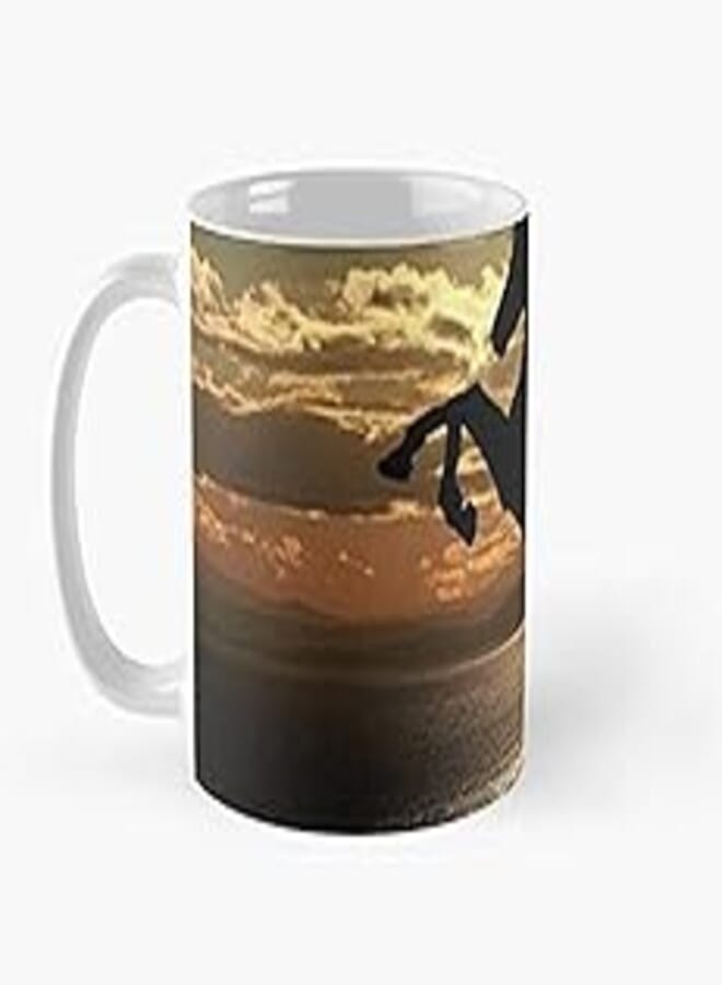 Digital Printed Porcelain Arabic Horse Tea Coffee Mug By Julia Fashion A8