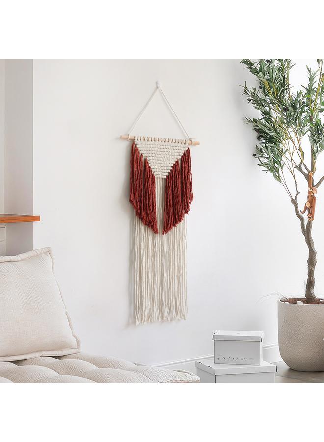 الأزرق جي دبليو نسيج بوهيمي جديد مصنوع يدويًا منسوج على الحائط بشرابة معلقة على الحائط في غرفة المعيشة وغرفة النوم - Image 4