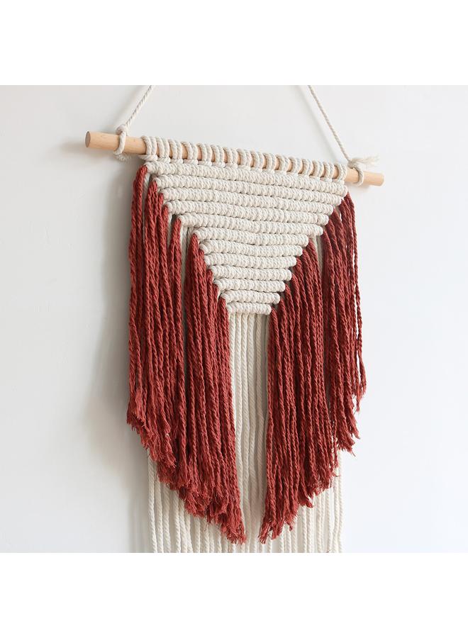 الأزرق جي دبليو نسيج بوهيمي جديد مصنوع يدويًا منسوج على الحائط بشرابة معلقة على الحائط في غرفة المعيشة وغرفة النوم - Image 5