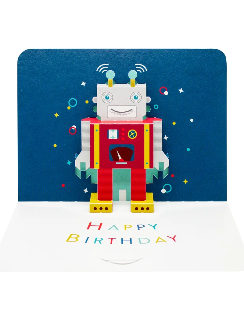 ذا ارت فايل Happy Birthday Robot Greeting Card
