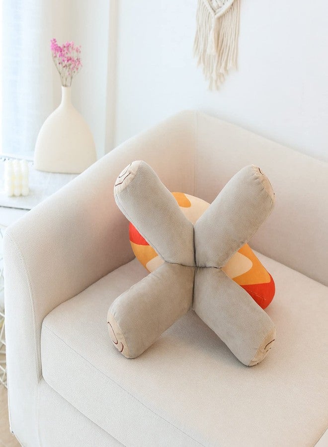 Siluyado 11.8in Funny Campfire Plush Pillow, Fake Campfire Pillow, Simulation Bonfire Plush Toy, Fake Fire Soft Stuffed Weird Room Decor, Kids Camping Decor Gift - Image 3