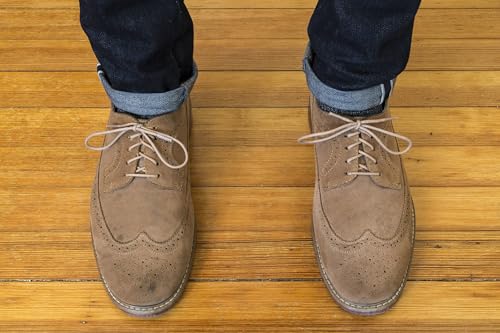 Benchmark Basics Tan 36" Round Waxed Cotton Shoelaces | 2mm (5/64”) Width (36 Inches, Tan) - Image 4