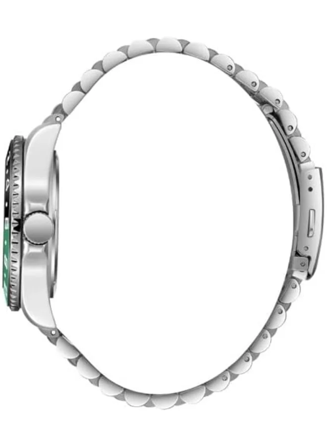 BEVERLY HILLS POLO CLUB Beverly Hills Polo Club BP3641X.350 Men's Analog Display Watch & Metal Strap Silver