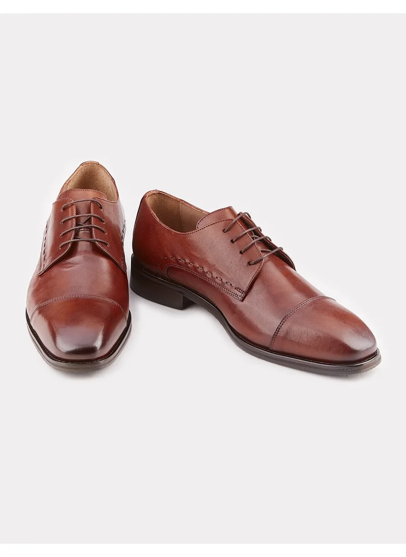 Cabani Leather Tan Lace-Up Men's Classic Shoes