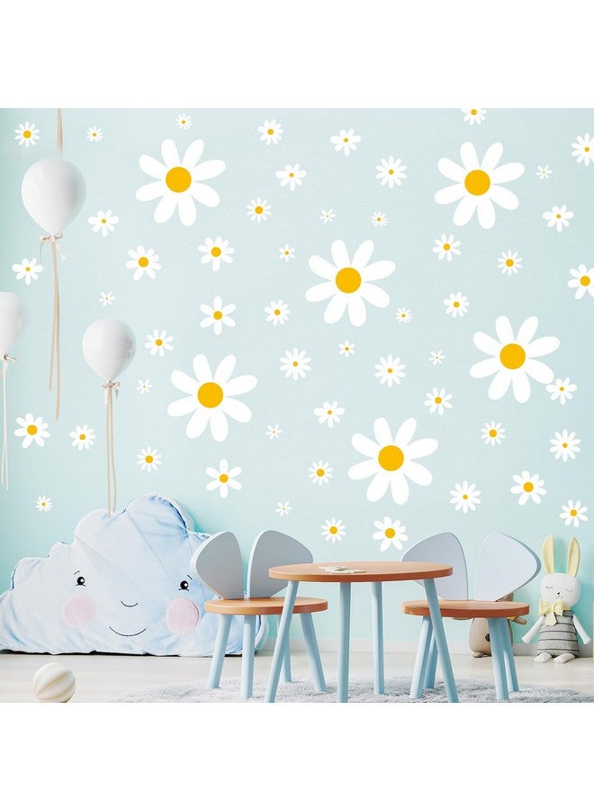 TaoBary 165 قطعة 15 ورقة ملصقات جدارية كبيرة على شكل أقحوان ملصقات جدارية زهرية من الفينيل قابلة للإزالة واللصق ديكور جدار أقحوان لغرف الربيع للأطفال والرضع وغرف اللعب وغرف النوم وغرف المعيشة (لطيف) - Image 5