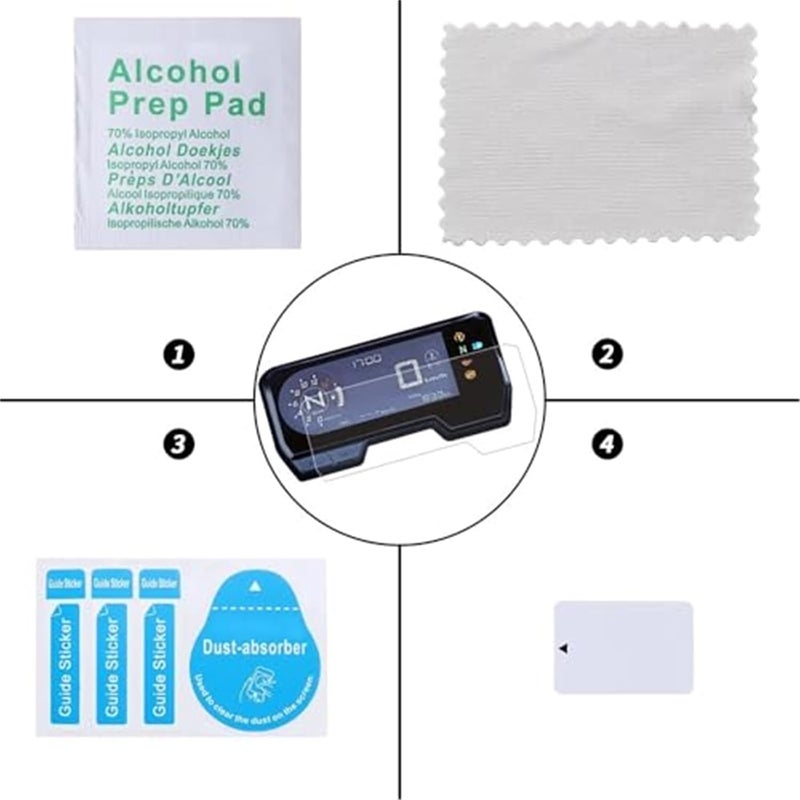 QASULER Motorcycle Speedometer Screen Protector - Image 5