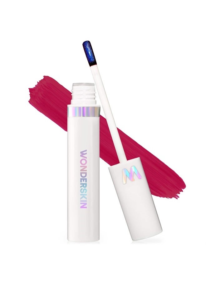Wonderskin - Wonder Blading Lip Stain Masque, Lip Stain Long Lasting Waterproof, Transfer Proof Pink Lip Stain, Matte Finish Lip Tint (Darling Masque) - Image 1
