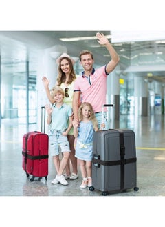 saykfoe 4Pcs Luggage Straps, Straps with Buckle Adjustable, Suitcase Belts Travel Bag Straps Lashing Strap with Quick-Release Buckle (Black, Nylon)  - Image 4