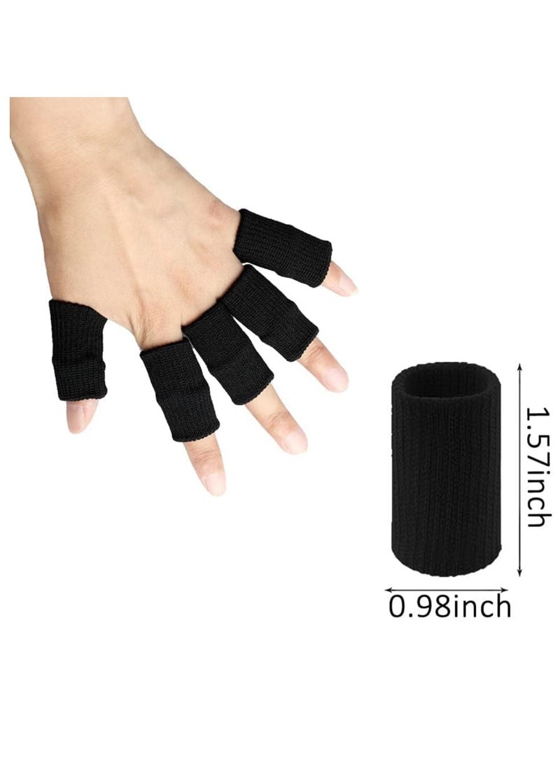 Finger Sleeves, 20 PCS Finger Sleeves Protectors, Sport Finger Sleeves Thumb Brace Support Finger Brace Elastic Thumb Sleeves for Relieving Pain Arthritis Trigger Finger(Black+Skin tone) - pzsku/Z90D40B6F4BC1C7B060CFZ/45/_/1730342110/7a178c23-757d-456c-8f93-8c2dd13dfec0