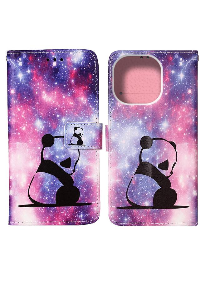 S-TOP Case For iPhone 14 Pro Max Painted Flat Texture Leather Case with Lanyard & Card Slot & Wallet & Holder - Image 2