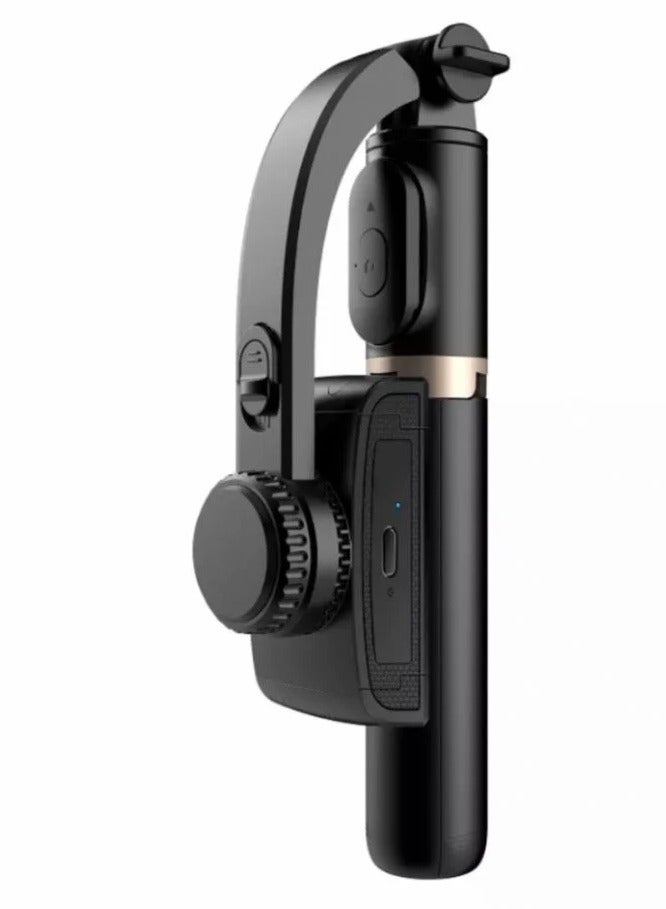 L08 Selfie Stick with Anti-shake Cradle Head for iOS and Android Black - Image 1