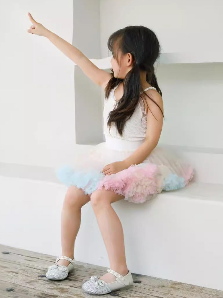 Girls' tutu skirt princess skirt spring and autumn children's skirt pettiskirt rabbit skirt girls' Western style mesh skirt - Image 3
