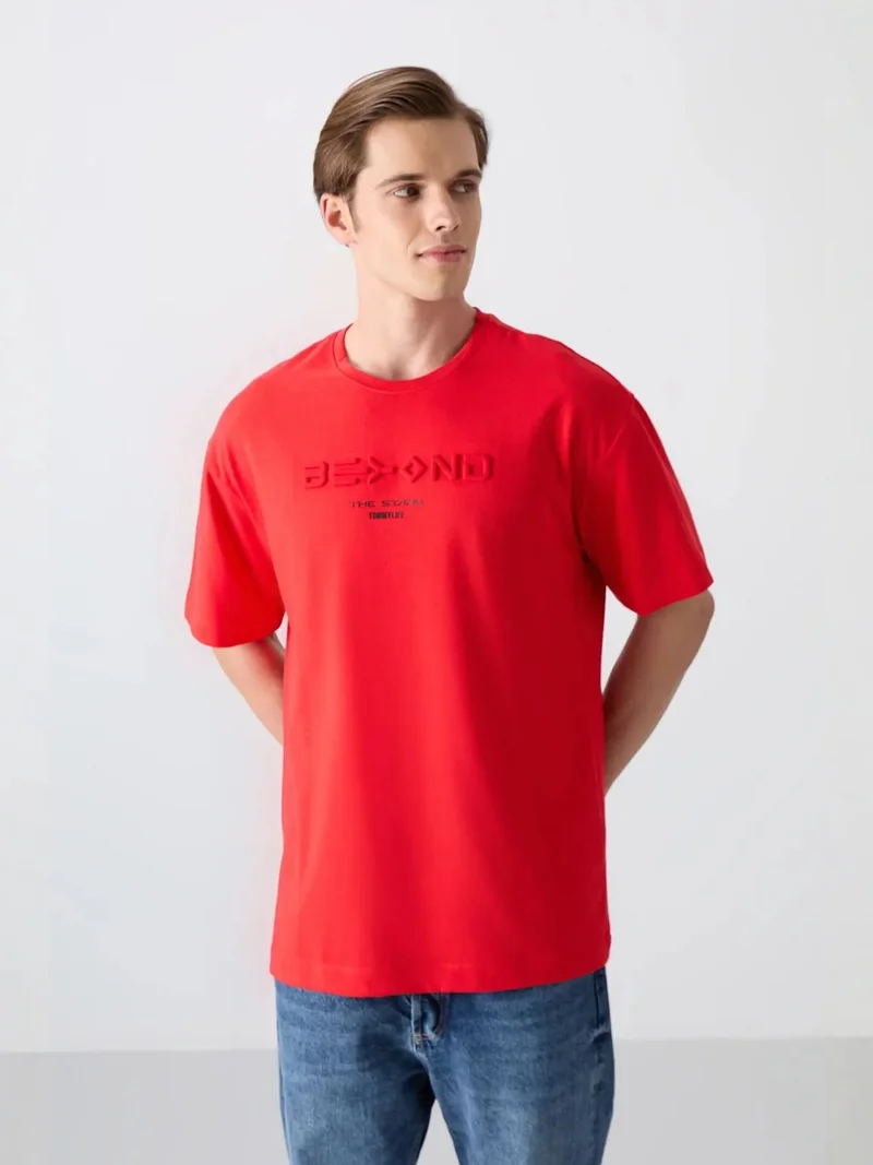 تومي لايف TOMMY Oversized Cotton-Polyester Logo T-Shirt