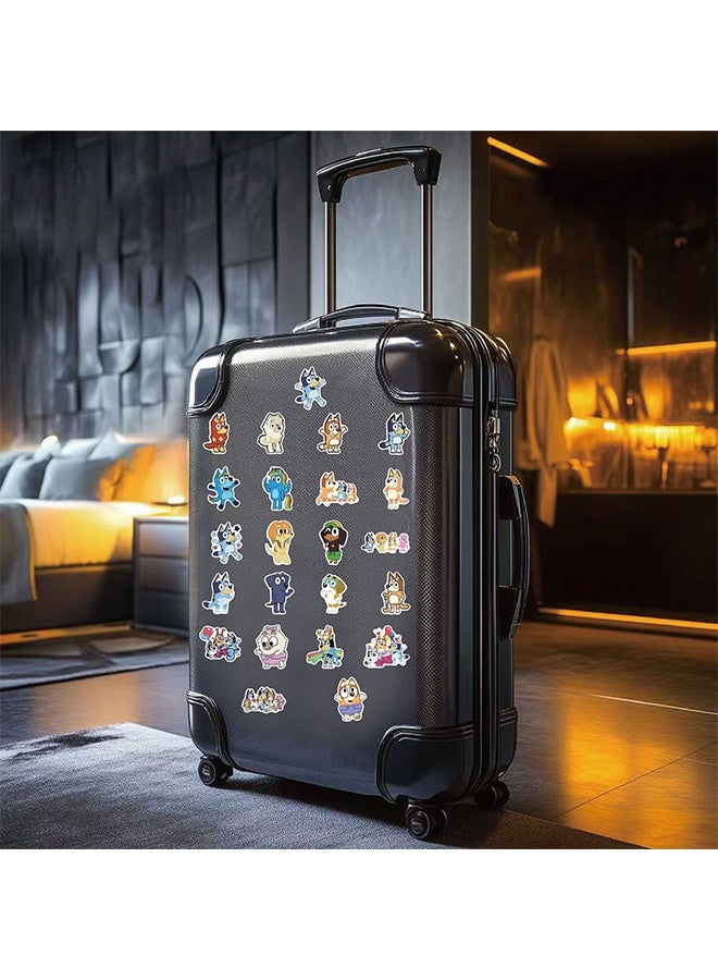 Bluey Children's Stickers Set of 50 Bluey Stickers, Personalized Stickers, Cute Waterproof Stickers for Suitcase,Vinyl Waterproof Decals Party Favors for Kids - Image 5