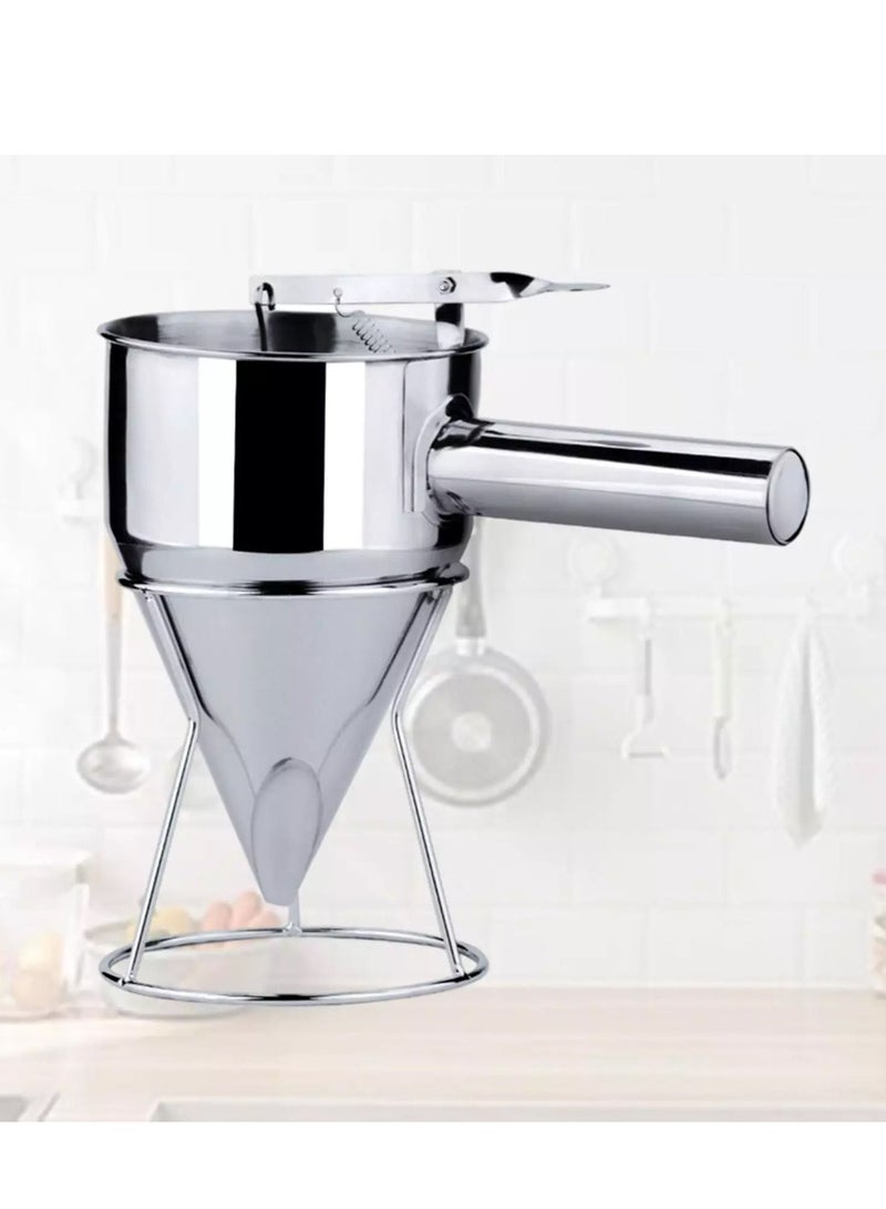 موزع خفق البان كيك مثالي لخبز كعك الوافل، وكعك المعجنات المتنوعة مع قياس ملصق - Image 3