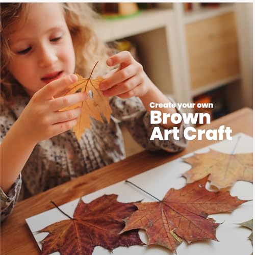 BearBoss Brown Cardstock Paper 8.5x11 50 Sheets, Heavyweight 92lb Cover for Crafts DIY Cards Making - Image 4