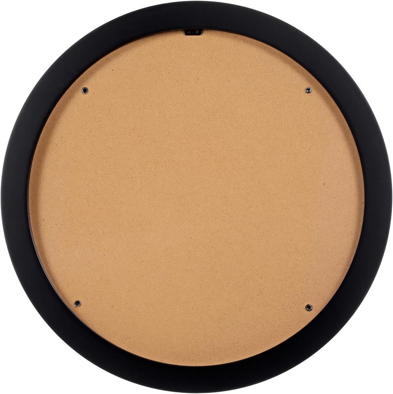Nordic Style Wooden Round Photo Frame Frame with Rotary Clip Simple European Design for Wall Hanging Bedroom Living Office Picture Holder - Image 1