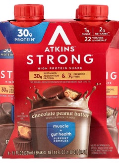 Strong High Protein Shake Chocolate Peanut Butter 4 Shakes 11 fl oz (325 ml) Each - pzsku/Z90D4550E413D7886A7DDZ/45/_/1731509510/ecc6f904-d8d8-412d-93ed-e5128e10bc01