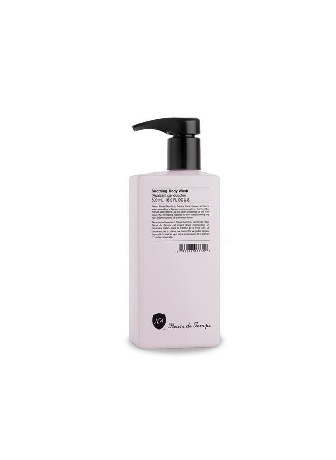 Number 4 - Fleurs De Temps Soothing Body Wash. Moisturizing Body Wash With Vitamin E And Oat Extract 3.4 Oz - Image 1